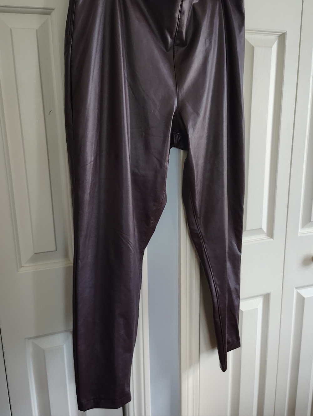 Vince Camuto Faux Leather Pants Brown XL - Picture 3 of 10